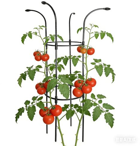 Enrejado de jardín para plantas trepadoras – Soporte vertical inoxidable estable para vid, marco de torre de enrejado de paraguas – para clemátide vegetales, fruta del dragón, pepino, hortensias