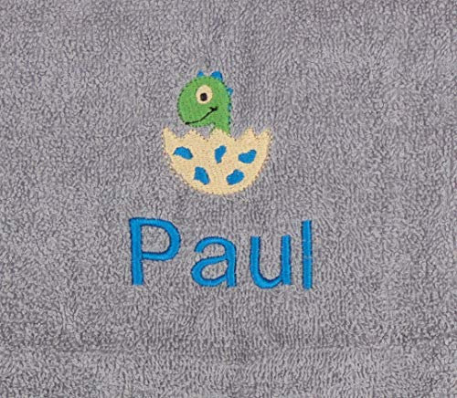 pinkeSterne ☆ Kita-Handtuch Kindergartenhandtuch 30x50cm Dino