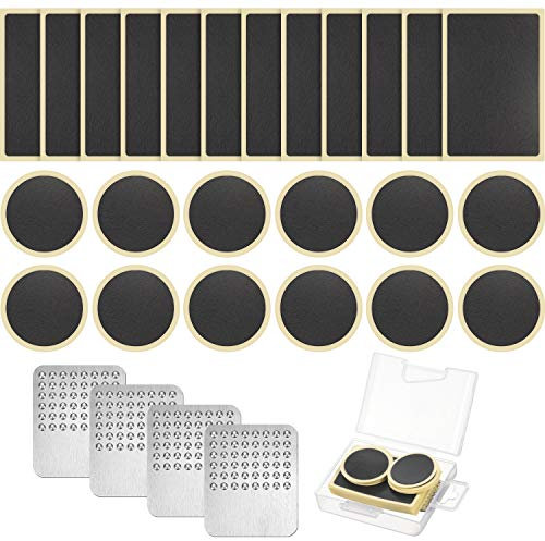 28 Stücke Flickzeug Fahrrad Set,Fahrrad Reparaturset Pannenset Fahrrad Flicken Selbstklebend für Die Reparatur Von Reifen, Schlauch Straßen-, Mountain-oder Pendler-Fahrrad