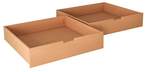 Betten-ABC Bubema Schubkasten 2er Schubladenset mit Rollen