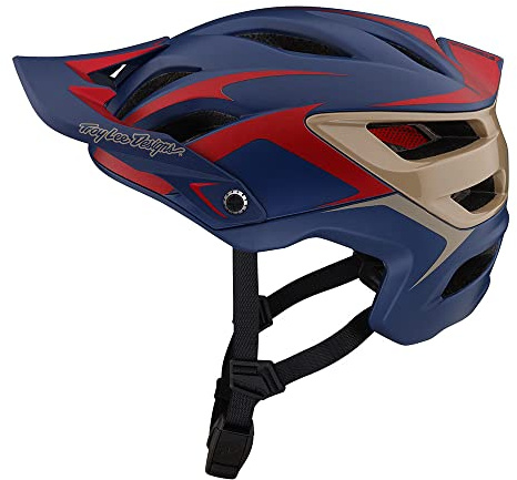 Troy Lee Designs A3 Helmet for Bicycle/BMX/Enduro Racing A3 Helmet; FANG DK Blue/Burgundy MD/LG
