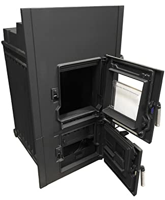 Kachelofeneinsatz LEDA Rubin K19 (Frontplatte B (89,5x48cm))