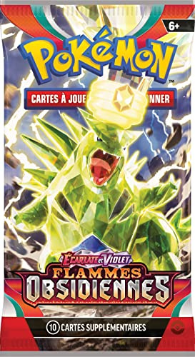 Pokémon Booster - Scarlet and Purple - Obsidian Flames (EV03) - Slumpmässig modell - Brädspel - Kortspel - Samlarkort - Från 6 år - Svensk version