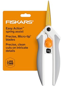 Fiskars 6 Easy Action Micro-Tip Titanium Detail Fabric Scissors