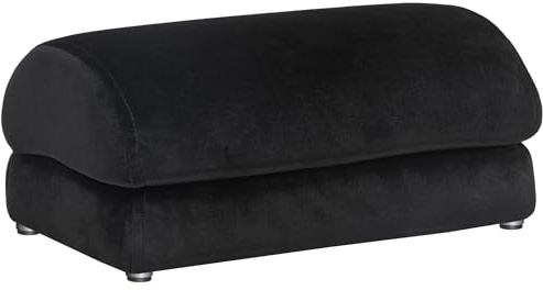 HOMCOM Reposapiés de Oficina Reposapiés con Relleno de Espuma y Almohadillas Antideslizantes para Estudio Hogar Negro
