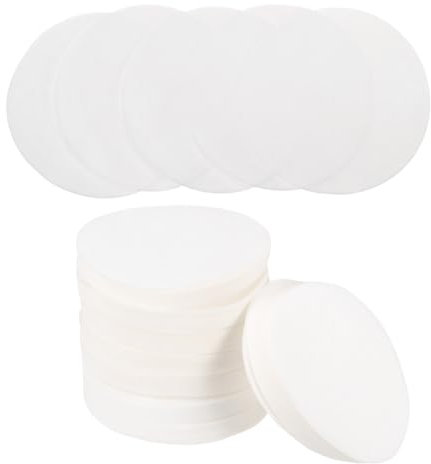 QUARKZMAN 400 Stück 23 Runde Kaffeefilter Einweg-Papier-Perkolator Kaffeefilter aus naturbelassenen Holzfasern geeignet für Kaffeefilter Tropfkaffeemaschine Weiß