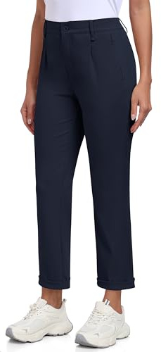 MoFiz Pantalon de Golf pour Femme Travail Business Bureau Étirer Pantalons avec Poche