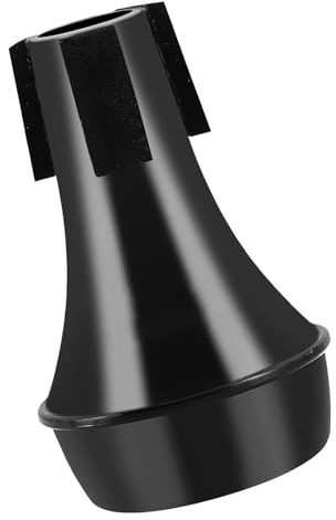 Esponja integrada para trompeta silenciador de sonido ABS para entrenamiento musical, protege el acabado del instrumento, densidad de esponja