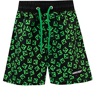 Minecraft Creeper badshorts för pojkar