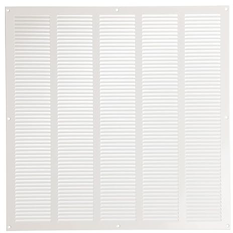 Blanco 500x500 mm Rejilla de Ventilacion con Mosquitera, Metalica