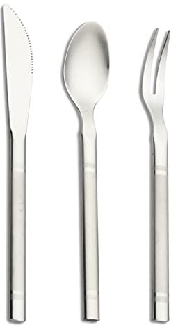 VANRA Lot de 4 couteaux à dessert en acier inoxydable 13 cm