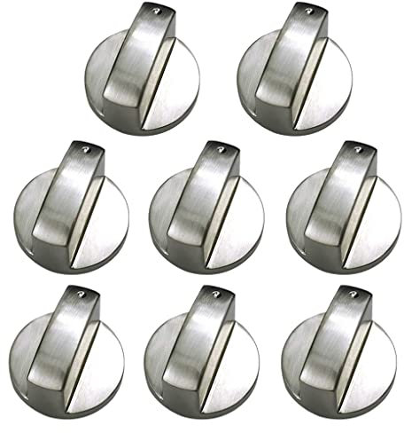 8. Stck 6mm Metall Silber Gasherd Kochknöpfe Adapter Ofenschalter Kochfläche Steuergerechs Kochgeschirrteile Ersatz