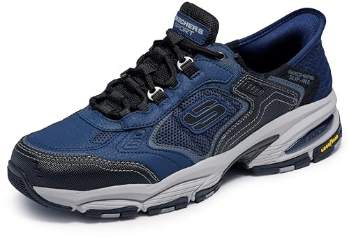 Skechers Men's Vigor 3.0 Drafting Hands Free Slip-in, Navy/Black, 11.5 Wide