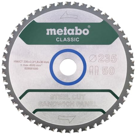 Metabo SteelCutSandwichP Classic - Hoja de sierra (235 x 30 mm)