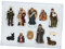 1 Set Nativity Sculpture Nativity Figures for Christmas Indoor Figurines Nativity Scene Ornaments Goblincore Room Decor Play Set Miniatures Decorative Artware Resin