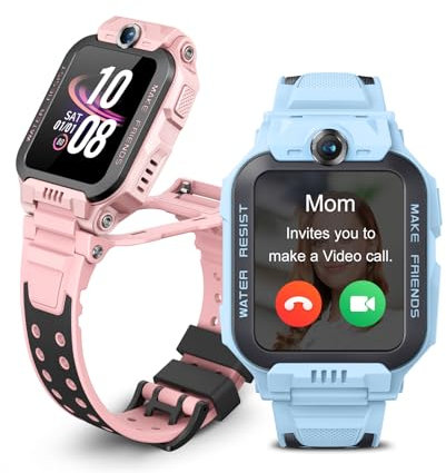 imoo Z7 Kids Smart Watch, Smart watch for Boys, Kids Smartwatch Phone with Long-lasting Video & Phone Call, Kid Watches with GPS Tracker, IPX8 Swimming Water-Resistance (Z7, Blue)