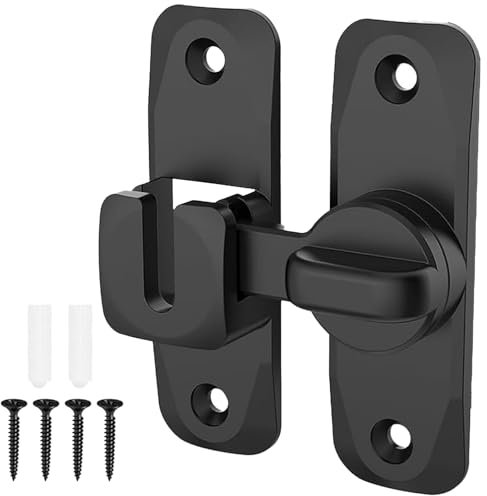 Pestillo Puerta,Corredera Interior Instalar de 90/180 Grados,Pestillo Puerta Corredera, Cerrojo Puerta Interior con Tornillos,para Baño,Pestillos de Ventanas,Muebles de Gabinetes