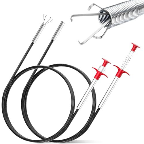 2 pezzi pinze per artigli 2 m, sollevatore per tubo flessibile telescopico, strumento di raccolta per cucina bagno tubazioni, pinze per artiglio per lavorare in spazi ristretti