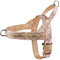 No Pull Hundegeschirr für kleine mittelgroße Hunde, reflektierend ausbruchsicher verstellbar ohne Zug, Hundegeschirr Tarnfarbe Khaki, M