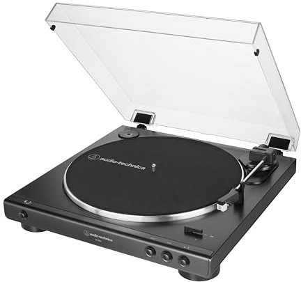 Audio-Technica AUDIO TECHNICA AT-LP60X USB GM Giradischi con trazione a cinghia, Black