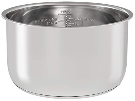 Sicheer Stainless Steel Inner Pot Replacement Insert Liner Accessory Compatible with Ninja Foodi 6.5 Quart