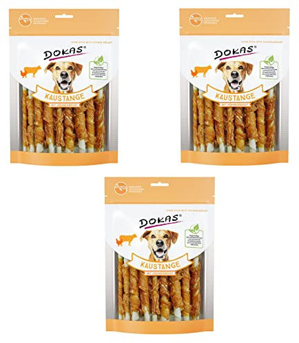 Dokas Dog Kaustange mit HÜHNERBRUST - Bundle - 3 x 200g