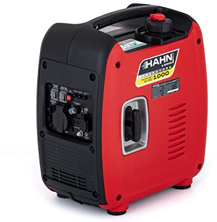 Tyst inverterare, strömgenerator, 1 000 W, bärbar och lätt för camping, nödström och utomhus, 3,5 timmars körtid, 230 V för känsliga enheter