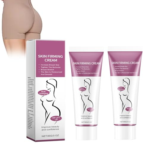Crema Para Pecho Y Caderas - Potente Crema Reafirmante Y Levantadora Para Una Silueta Más Voluminosa Y Tonificada - 2 Unidades - Efecto Lifting Y Hidratación Intensa