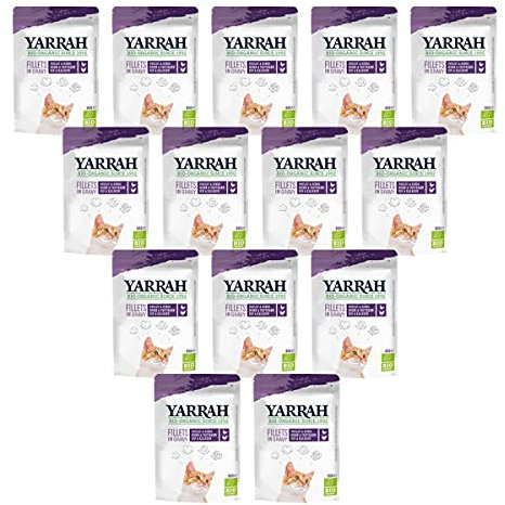 Yarrah - Katzenfutter Pouchbag Filets mit Truthahn in Soße Bio - 85 g - 14er Pack