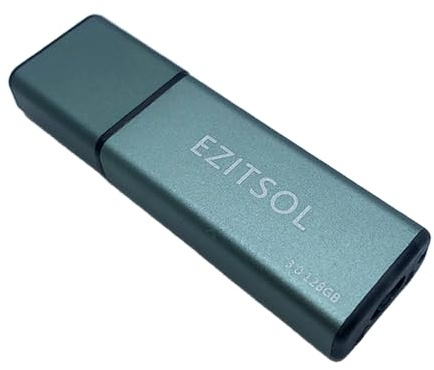 EZITSOL 64 GB/128 GB skrivskydd USB-flashenhet med fysisk strömbrytare, skrivblockerarskydd, 128 GB exFat USB3.0 hög hastighet upp till 150 MB/S, MLC Jump Drive Pendrive tumenhet minnessticka