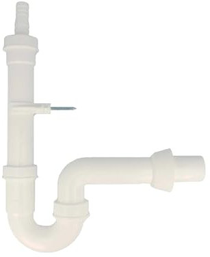 tecuro - Röhrensiphon Geruchsverschluss zum Ableiten von Abwässern mit 40 mm Wandrohr - für Spülmaschinen, Waschmaschinen oder Kondenstrockner