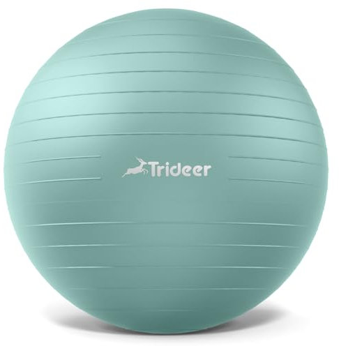 Trideer Dicker Gymnastikball, Pezziball, Anti-Burst Pilates Ball, 45-85 cm Sitzball Büro für Balance, Yoga als Fitness Kleingeräte und Balance Stuhl im Gym-Home-Büro