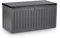 Plonos Gartenbox Auflagenbox Aufbewahrungsbox Kapazität 270l Kissenbox Outdoor Sitzbank Wetterfest Abschließbar mit Deckel 109 x 51,5 x 55 cm Grau