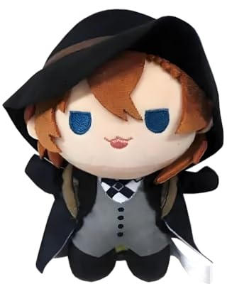 Zhongkaihua 20CM Nakahara Chuuya Plush Pillow Pendant Deocr Nakahara Chuuya Figure Plush Anime PP Cotton Car Bag Home Bag Keychain Decoration Gift For Fans