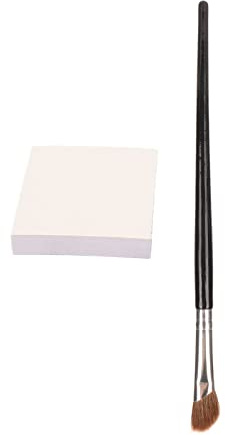 pour la Palette de Maquillage, pour l'ensemble de brosses à Nez en Papier, Utilisation des côtés Doubles en Forme de Faucille, Coloration de l'ombre du Nez et des Ongles