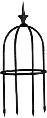 Enrejado de jardín, Soporte de Plantas de obelisco de Hierro para trepadores de Tomates Flores Rosas vegetales/29.5x6 Pulgadas