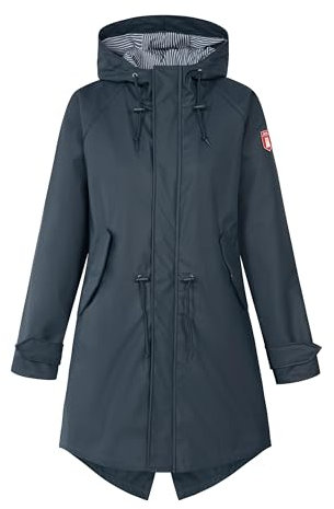 derbe Traveby Friese Fisher Dunkelblau Damen Regenjacke 40 | Friesennerz | Regenmantel | Frauen | Hamburg