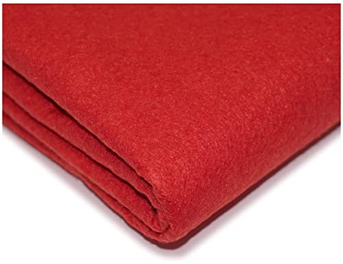 Get Crafting 100% Acrylic Felt Fabric Perfect for Arts & Crafts, Sewing Material - 150cm Wide, Available in 30 Vibrant Colours (2X A4 Felt, Red)