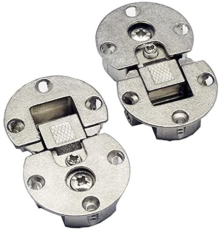 (2 Pieces) 90-Degree Flap Hinge Adjustable Cabinet Door Hidden Special Table Pull-Down Hinge Flat