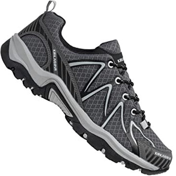 Kirkjubøur® Makalu atmungsaktive Unisex Outdoor Schuhe. Wanderschuhe mit Flexibler Sohle und hoher Dämpfung, in vielen Farben (grau, eu_Footwear_Size_System, Adult, Numeric, medium, Numeric_43)
