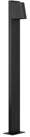EGLO LED Outdoor Stehlampe Stagnone, Außenlampe Garten, Außenleuchte stehend, Wegeleuchte aus Metall in Schwarz, Lampe außen inkl. GU10 Leuchtmittel, warmweiß, IP54