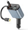 Zigarettenanzünder USB C 69W Einziehbares Auto Ladegerät, KFZ Ladegerät USB Adapter Ladekabel Auto Zubehör Kompatibel mit iPhone 16 15 14 13 Pro Max iPad Samsung S24 S25 Pixel