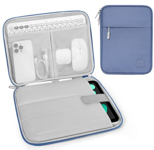 Dadanism 8-9 Tablet Borsa per iPad Mini 7/6 8,3 2024/2021, iPad Mini 5/4/3/2/1 7,9, Galaxy Tab A9/Tab A7 Lite 8,7/Tab A 8,0, Tab M8 8, Tab M9 9 2023, Blu