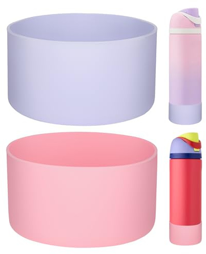 HEYSKAY Lot de 2 bottes en silicone pour bouteille d'eau Owala de 700 ml, manchon de protection antidérapant pour bouteille d'eau Owala Twist, FreeSip and Flip en acier inoxydable, sans BPA, base