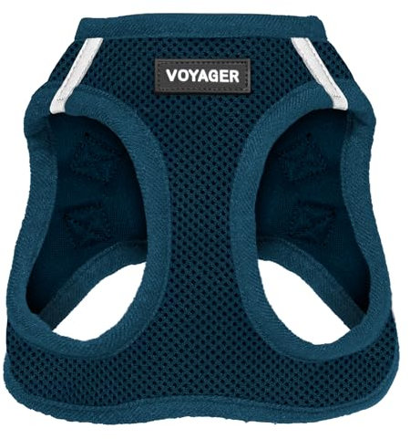 Voyager Step-In Air Hundegeschirr by Best Pet Supplies - All Weather Mesh Step in Vest Harness für kleine und mittlere Hunde, Blau, size S - Brust 37-40 cm