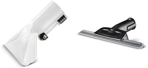 Kärcher 2.885-018.0 Handbürste (deutscher Import), weiß & Fensterdüse für Kärcher Dampfreiniger