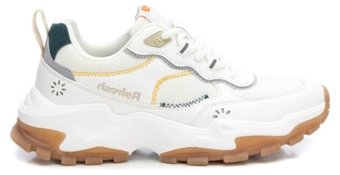 REFRESH - Sneakers Femme Blanc - Chaussures Confortables et polyvalentes - Mode décontractée - Modèle 17240401 (Taille39)
