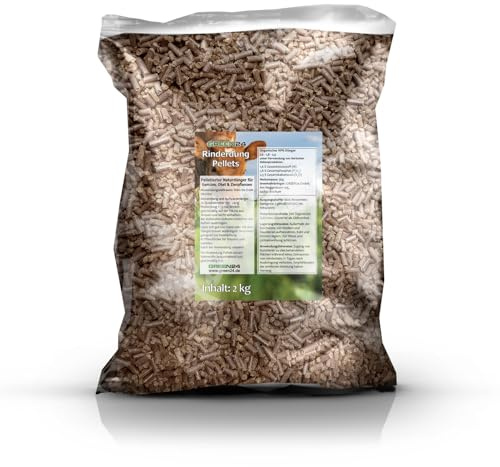 Rinderdung Pellets 2kg - Organischer biologischer Naturdünger für Gemüse, Garten- und Balkonpflanzen (2.0 Kilogramm)