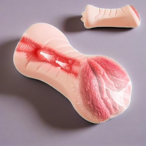 Genérico F1h-Masturbador Masculino de Silicona Color Carne - Diseño de Bolsillo cómodo y Suave - Copa para el pene Duradera e Impermeable - Apto para Hombres
