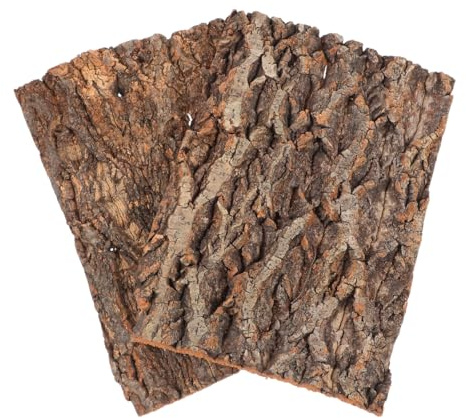 Garneck Rivestimento in Corteccia di Sughero per Terrario 30 * 20 cm - 2 Pezzi - Aspetto Naturale di Corteccia di Albero, Superficie Ideale per l'arrampicata per Rettili Come Gecko, Bartagame e